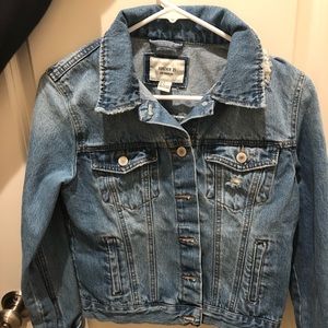 Denim distressed jacket from Forever 21